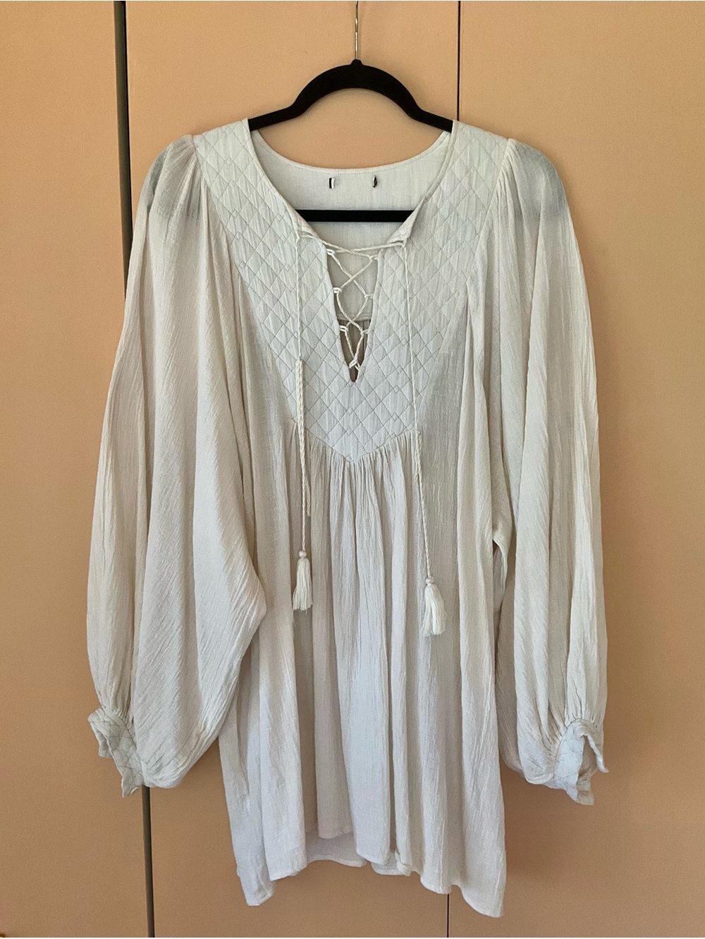 Mes Demoiselle x Free People Agathe Quilted Top, Sz M